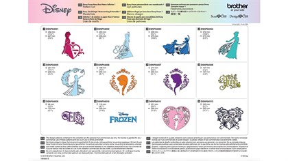 Motivkort 4 Disney Frost ScanNcut (kun SDX2200)