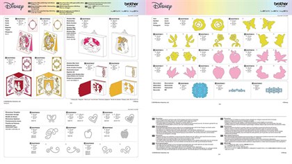 Motivkort 6 Disney Princess II ScanNcut (kun SDX2200)