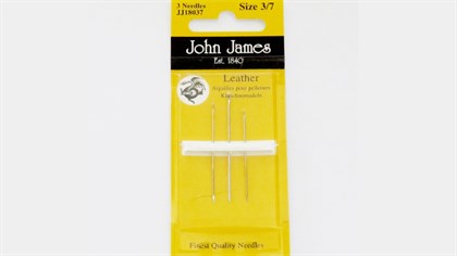 Lædernåle med skærespids 3 stk. John James