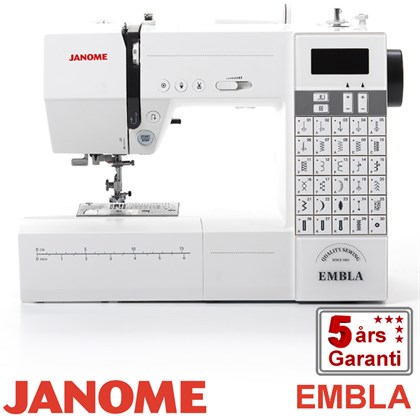 Janome  Embla 6030DC symaskine inkl. trykfodskit