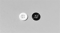 Primo knap med bred kant 15mm