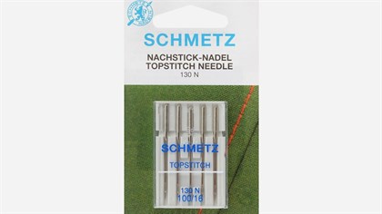 Symaskine-nåle Topstitch Metallic str. 100 Schmetz 5 stk.