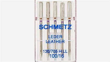 Symaskine-nåle læder str. 100 Schmetz 5 stk.