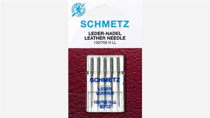 Symaskine-nåle læder str. 80 Schmetz 5 stk.