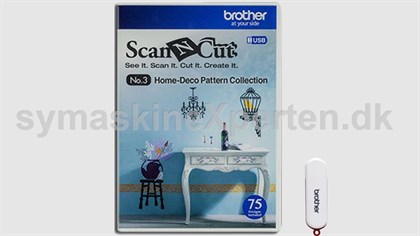 USB nr. 3 med Wall stickers Brother ScanNcut 